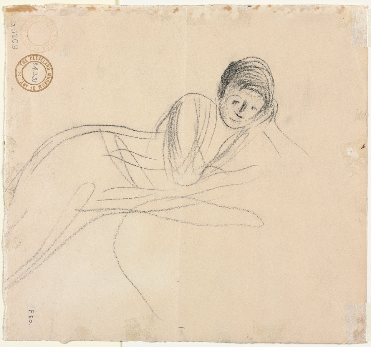 Leżąca kobieta verso, 1915. autorstwa Jean Louis Forain
