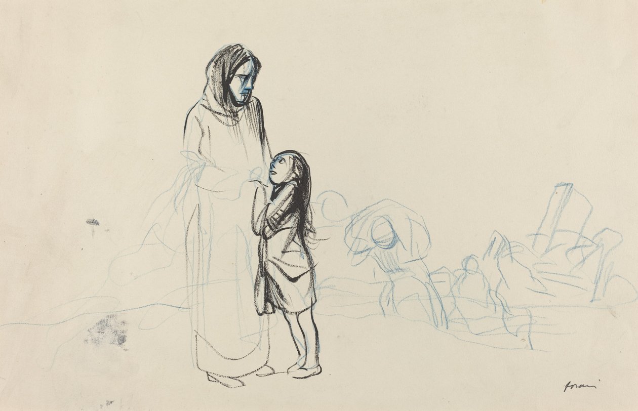 Uchodźcy autorstwa Jean Louis Forain