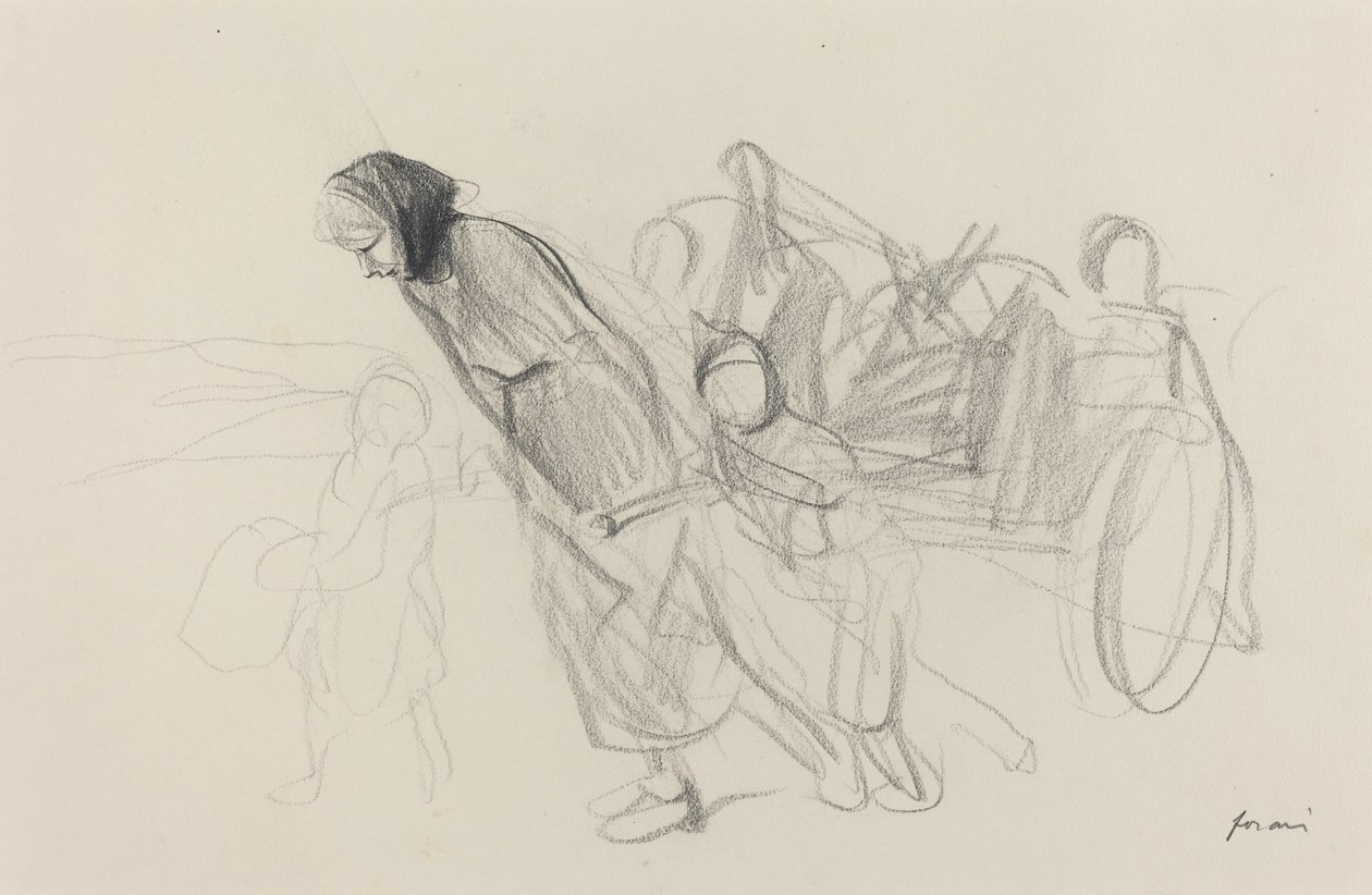 Uchodźcy autorstwa Jean Louis Forain