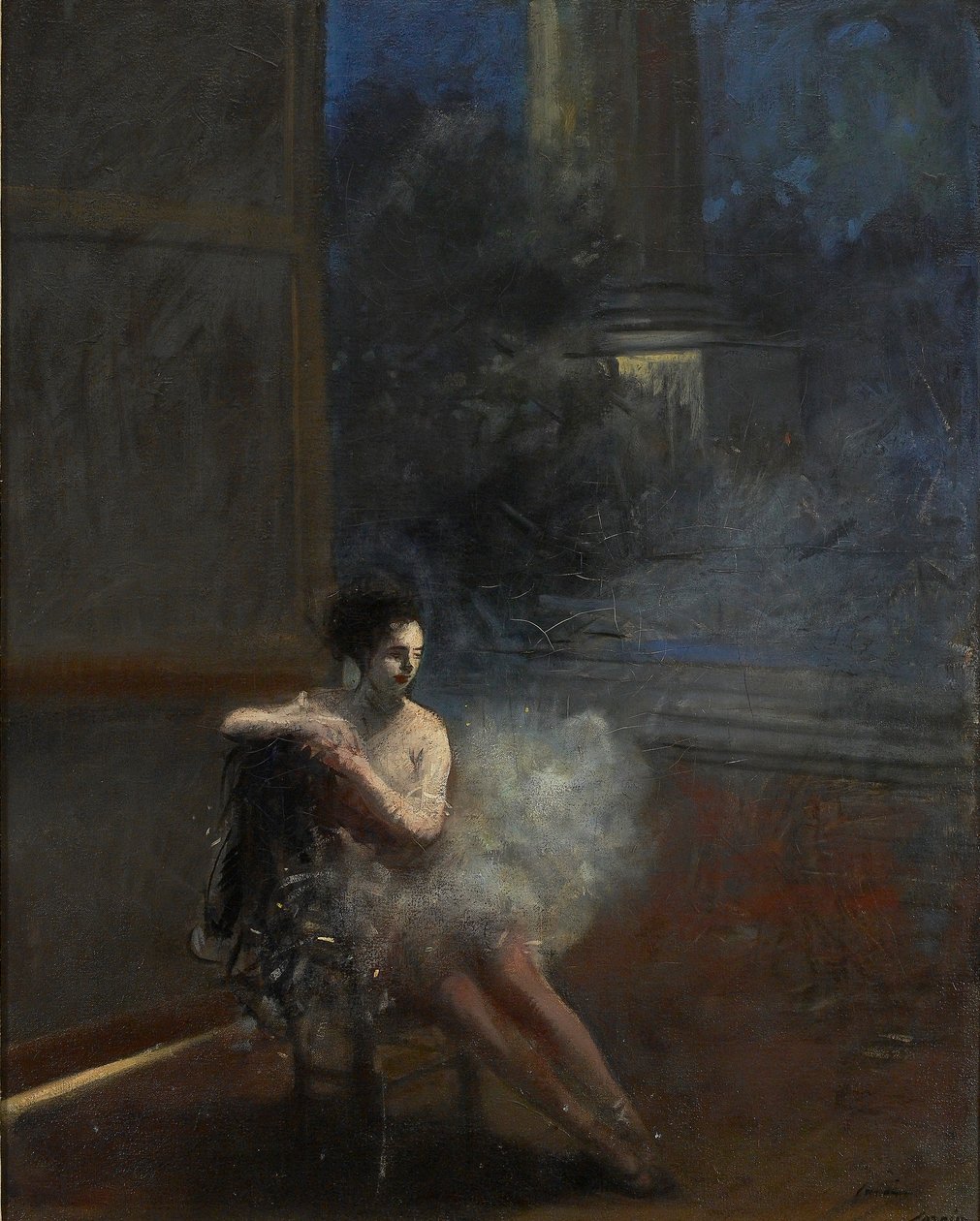 Tancerka na siedząco, XIX-XX w. autorstwa Jean Louis Forain