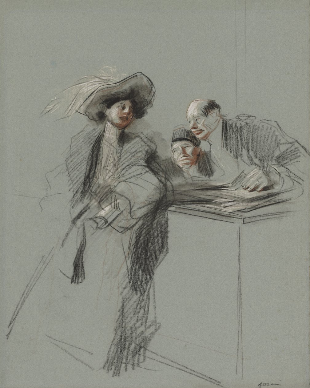 Klient autorstwa Jean Louis Forain