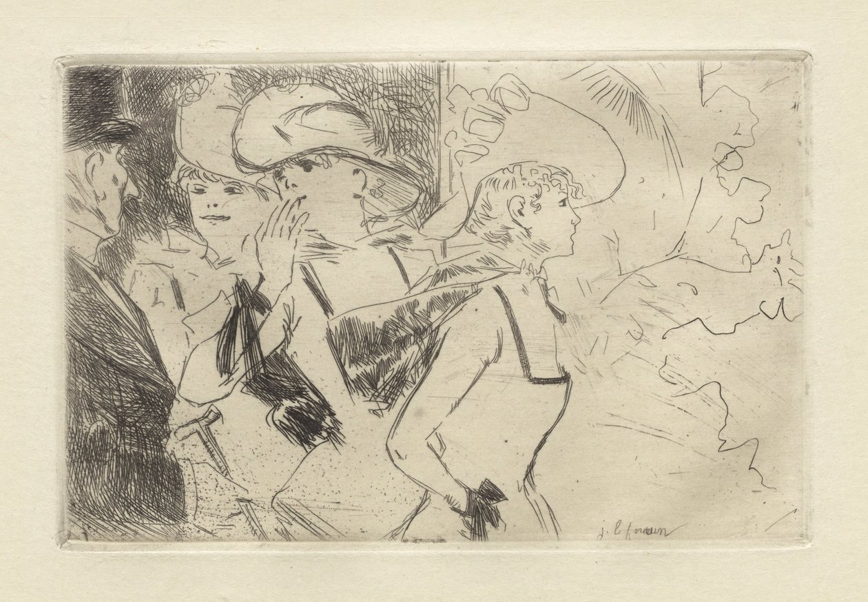 Folies-Bergère, ok. 1880-86 (akwaforta) autorstwa Jean Louis Forain