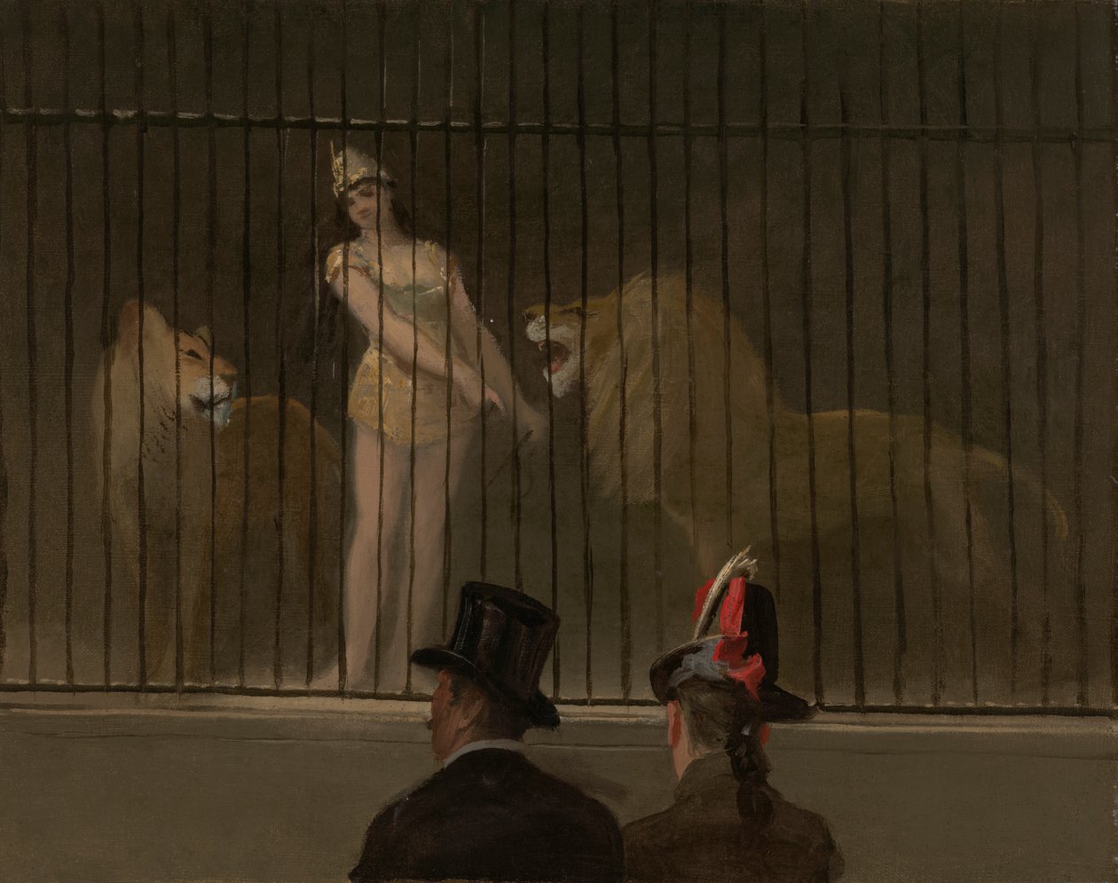 Pogromca lwów autorstwa Jean Louis Forain