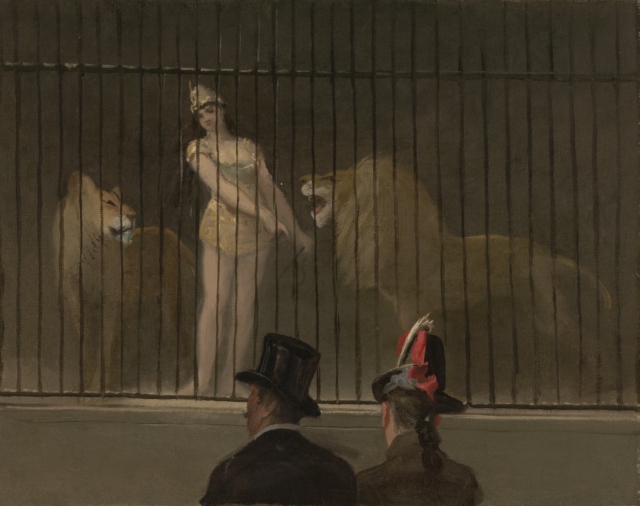 Pogromca lwów autorstwa Jean Louis Forain