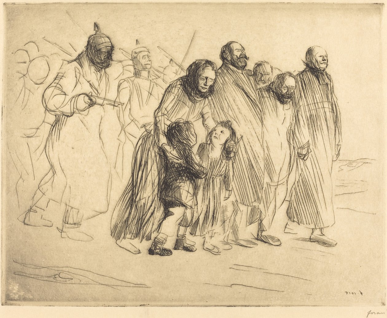 The Notables (mały talerz) autorstwa Jean Louis Forain