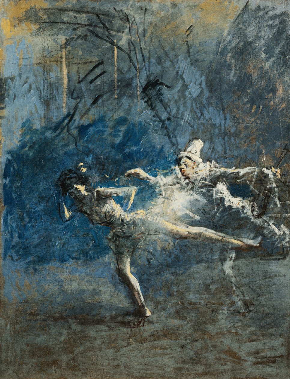 Dwóch tancerzy; dwóch tancerzy, autorstwa Jean Louis Forain