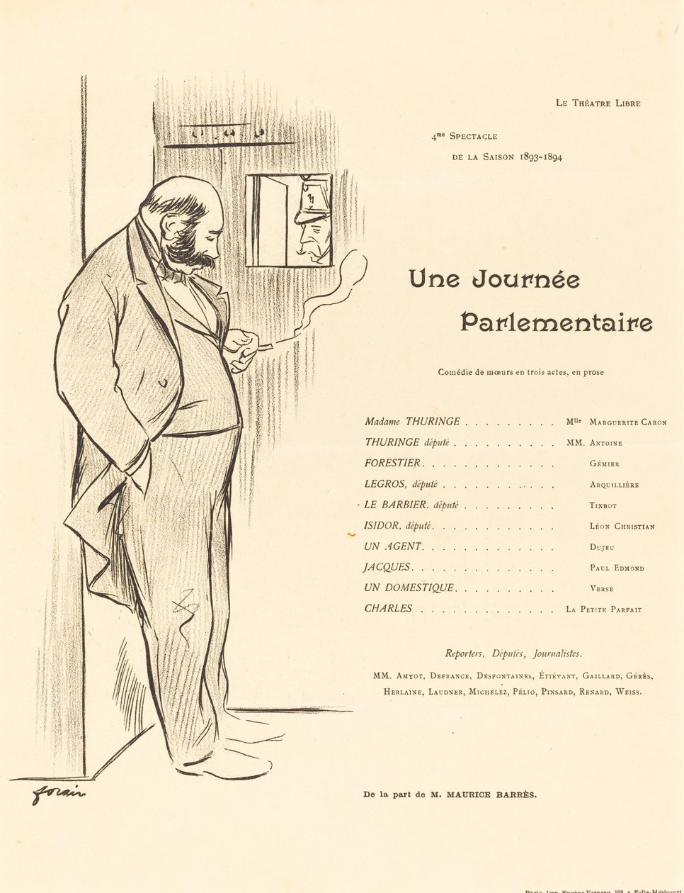 Dzień parlamentarny autorstwa Jean Louis Forain