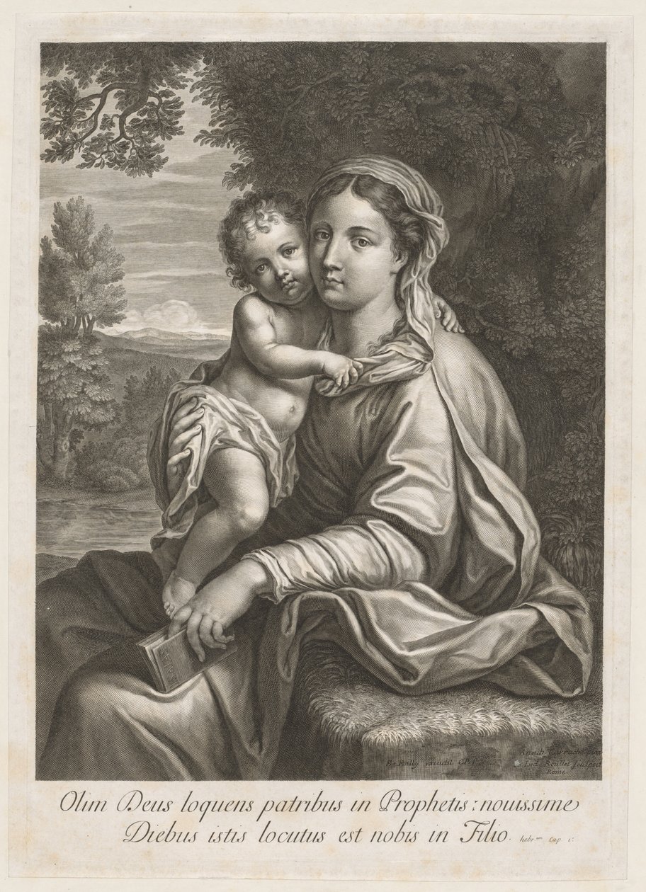 Madonna z Dzieciątkiem. autorstwa Jean Louis Roullet