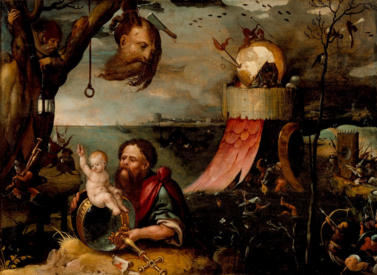 Święty Krzysztof z Dzieciątkiem, ok. 1550 r. autorstwa Jean Mandyn