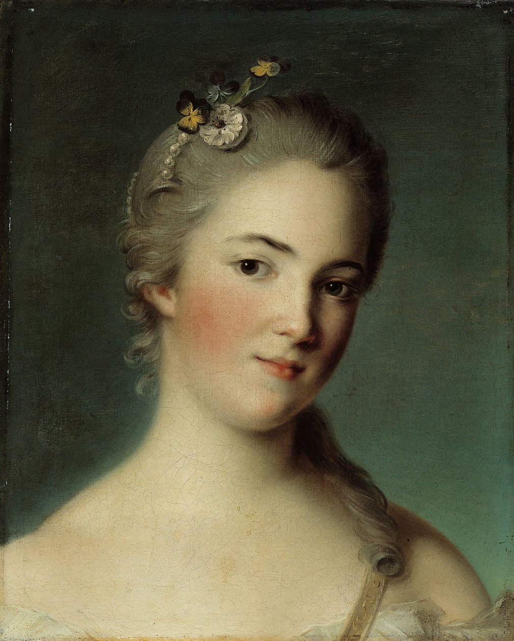 Portret Marie-Geneviève Boudrey. autorstwa Jean Marc Nattier