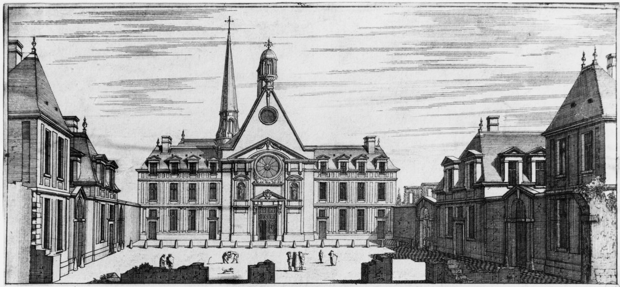 Widok Hopital des Incurables autorstwa Jean Marot