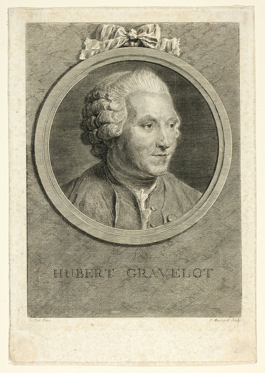 Portret Huberta Gravelota autorstwa Jean Massard