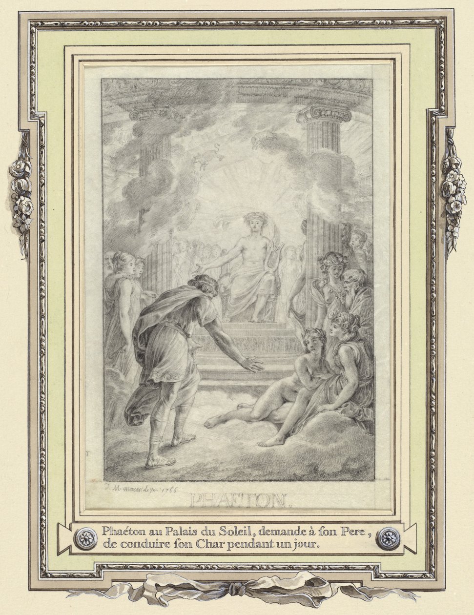 Faeton w Pałacu Słońca... autorstwa Jean Michel Moreau