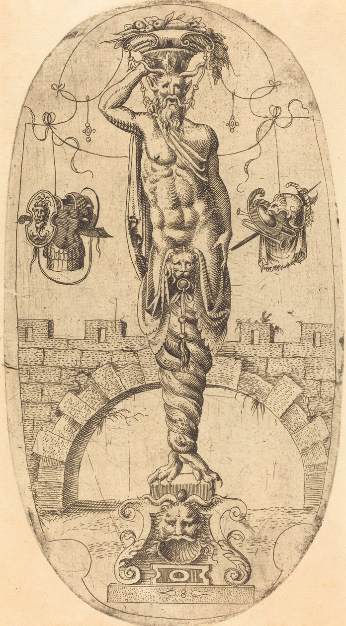 Satyr ze skręconymi nogami autorstwa Jean Mignon