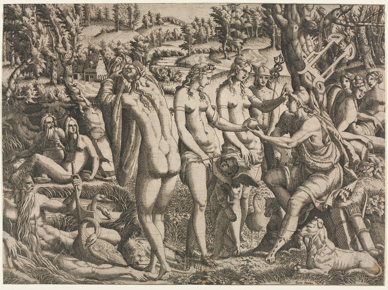 Wyrok Paryski, ok. 1930 r. 1545. autorstwa Jean Mignon