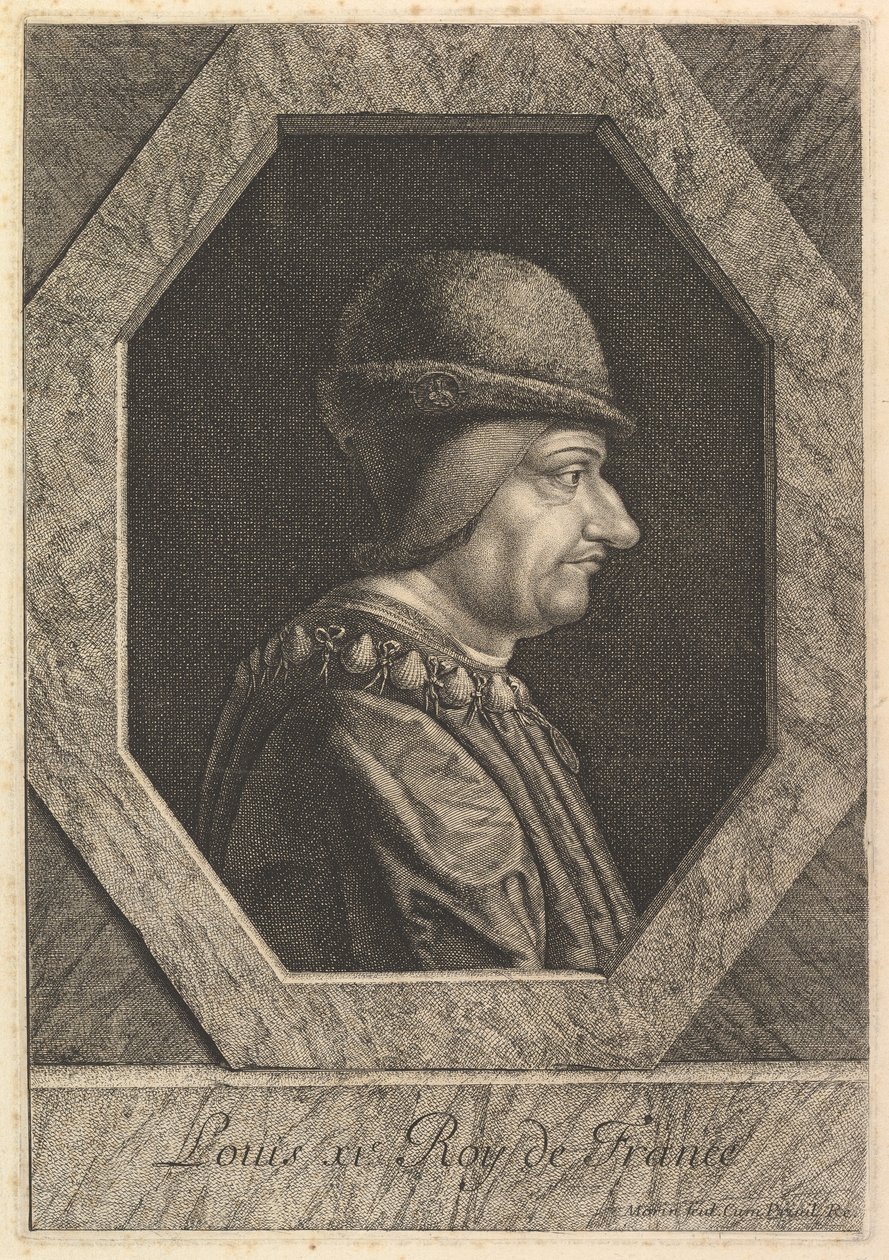 Ludwik XI, król Francji. autorstwa Jean Morin