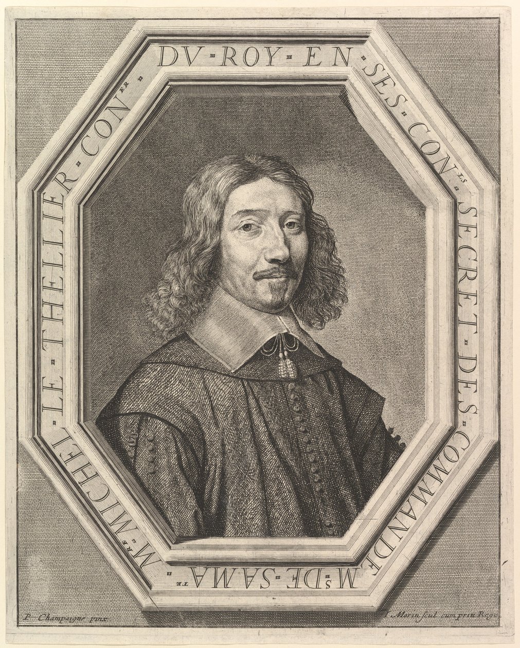 Michel Le Tellier doradca króla. autorstwa Jean Morin