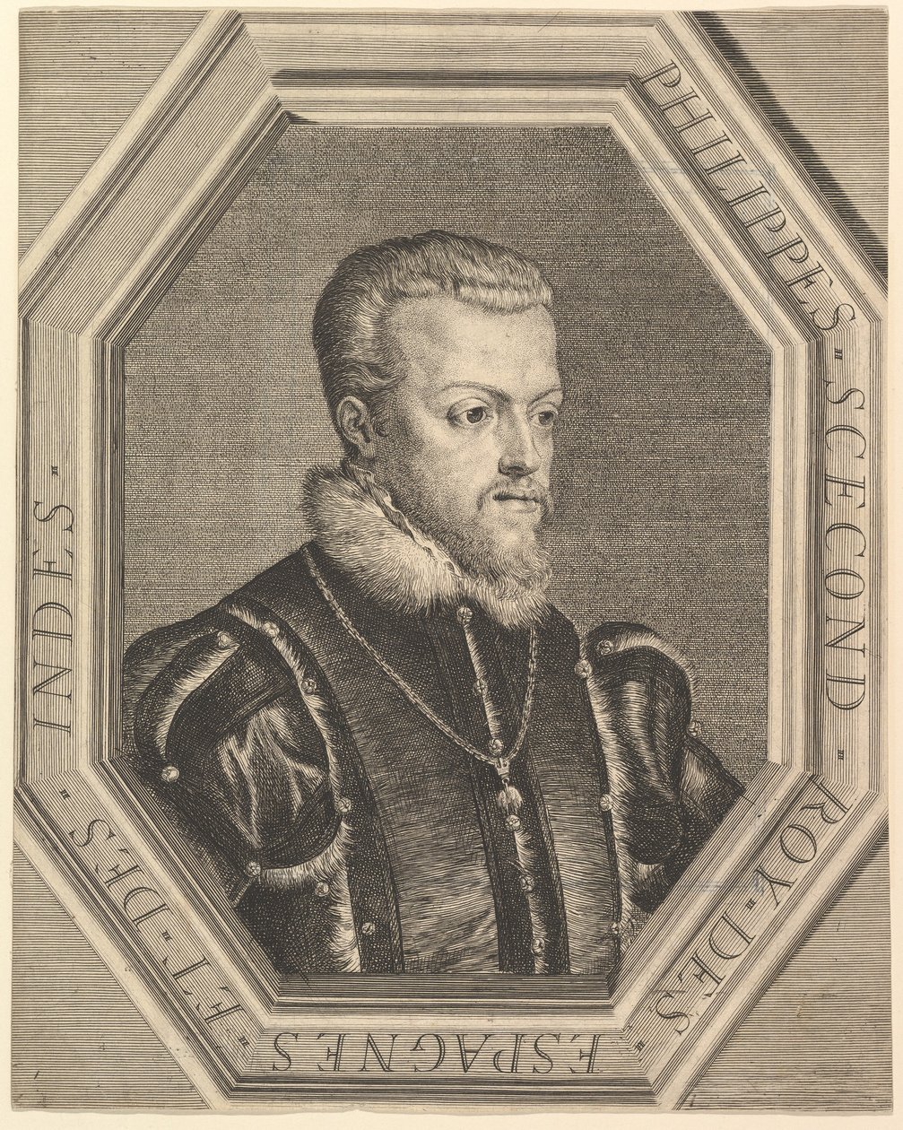 Filip II, król Hiszpanii. autorstwa Jean Morin