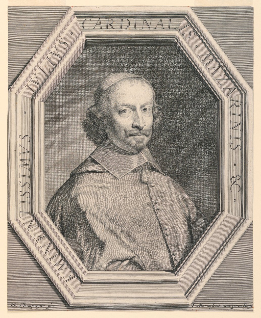 Portret kardynała Mazarin autorstwa Jean Morin
