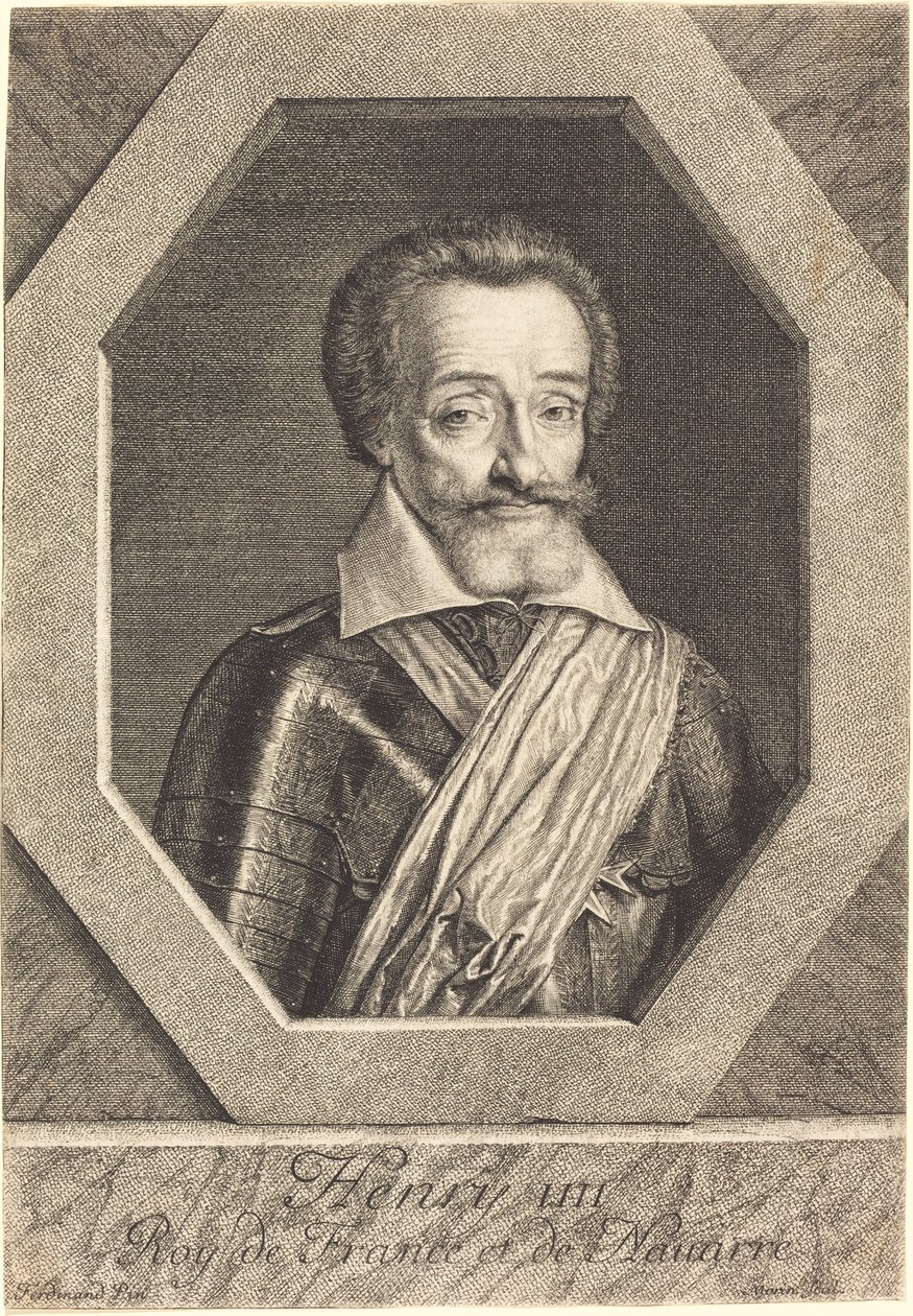 Henryk IV autorstwa Jean Morin after Louis Elle I