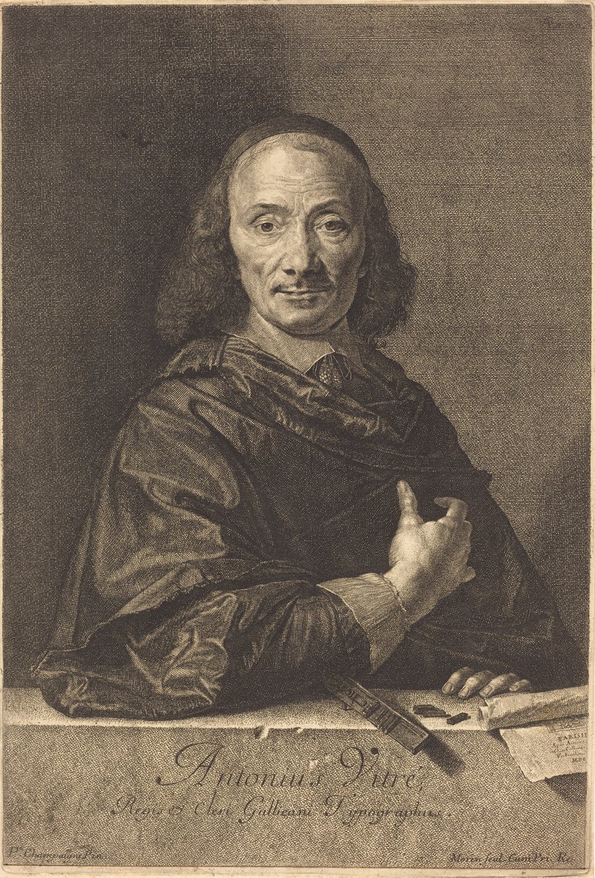 Antoine Vitre autorstwa Jean Morin after Philippe de Champaigne