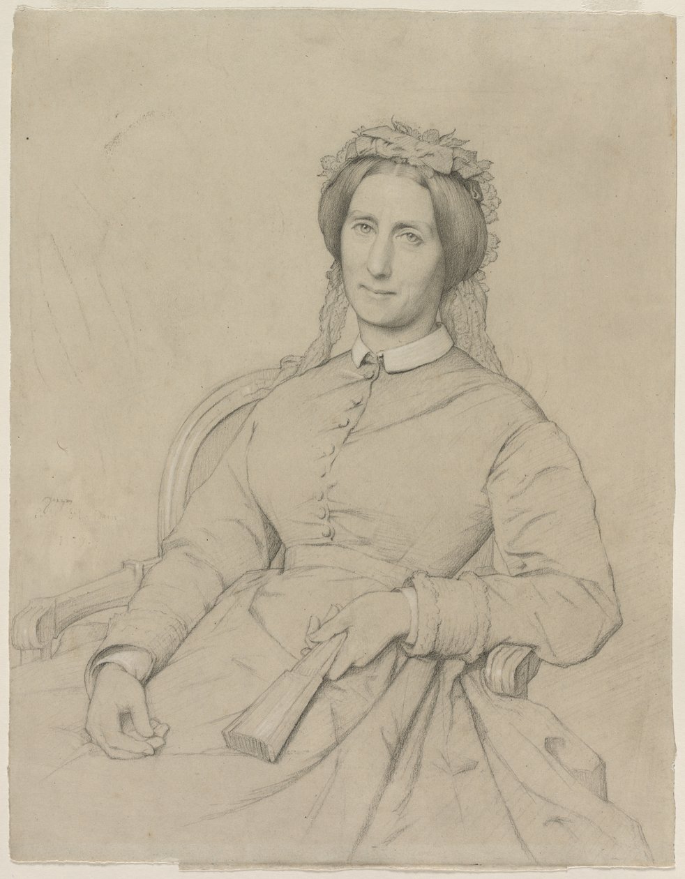 Madame Hippolyte Flandrin (Aimee Ancelot) autorstwa Jean Paul Flandrin