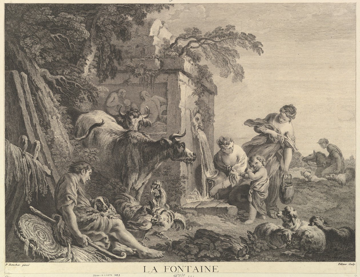 Fontanna. autorstwa Jean Pelletier