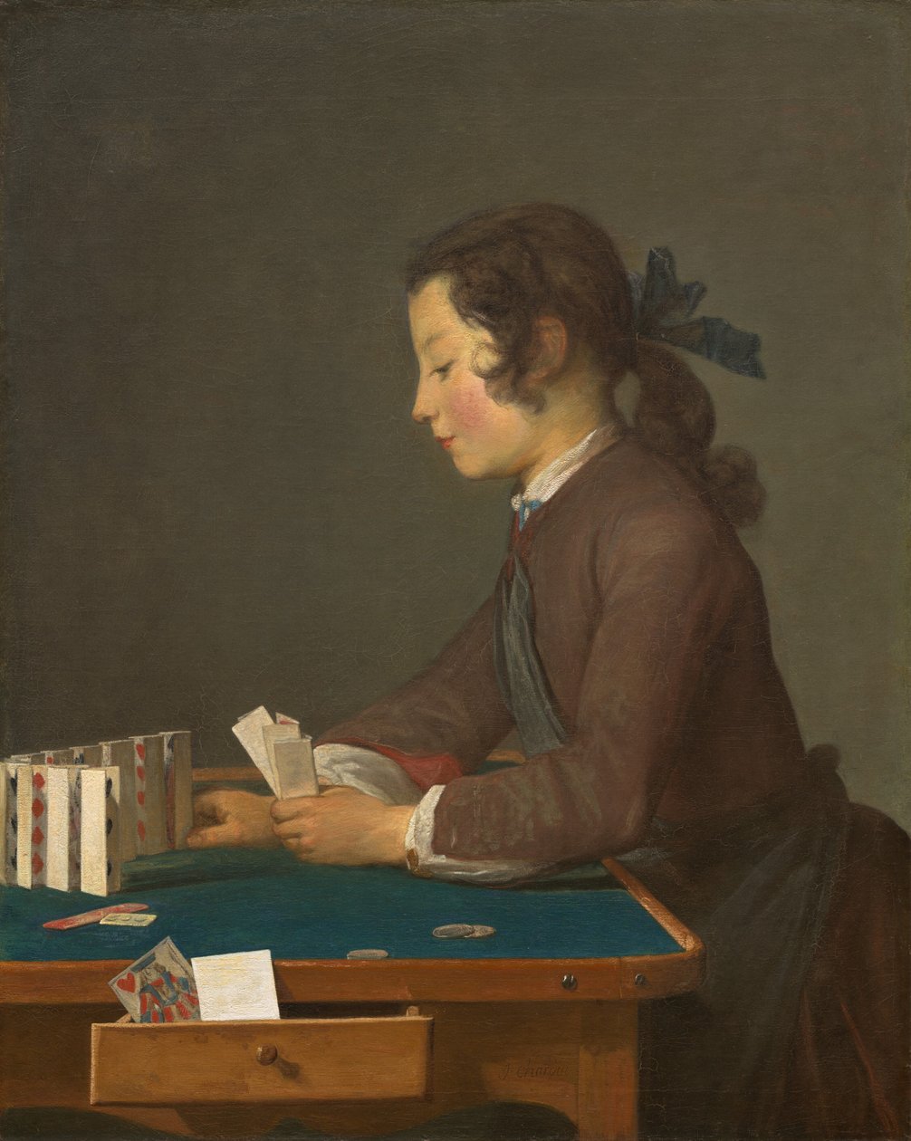 Dom z Kart, prawdopodobnie 1737. autorstwa Jean Baptiste Simeon Chardin