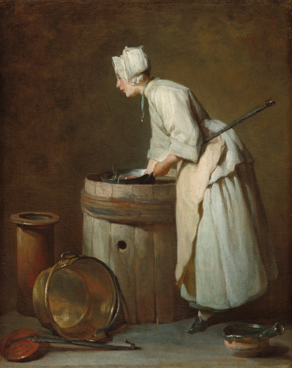 Pomywaczka, ok. 1930 r. 1738. autorstwa Jean Baptiste Simeon Chardin