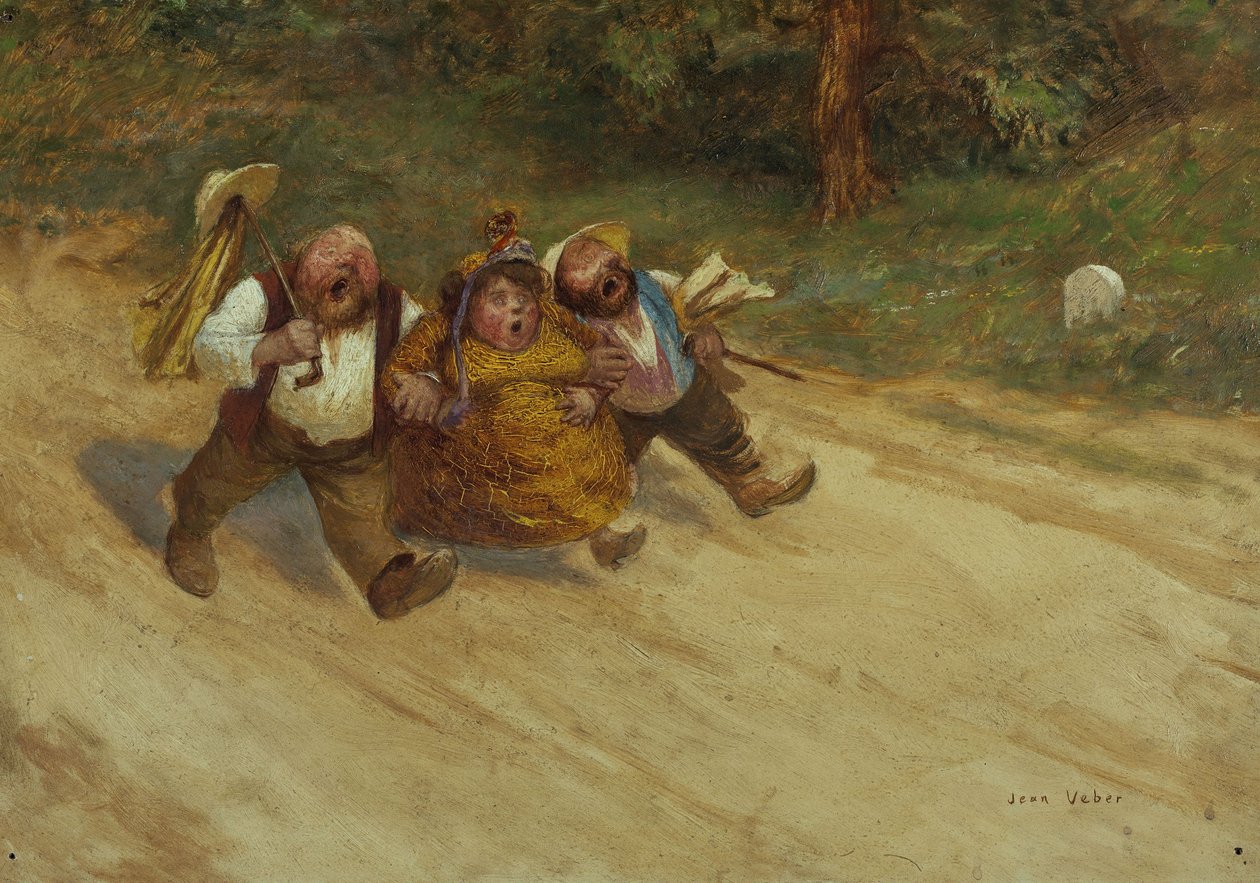 Trzech dobrych przyjaciół, ok. 1902 (olej) autorstwa Jean Veber