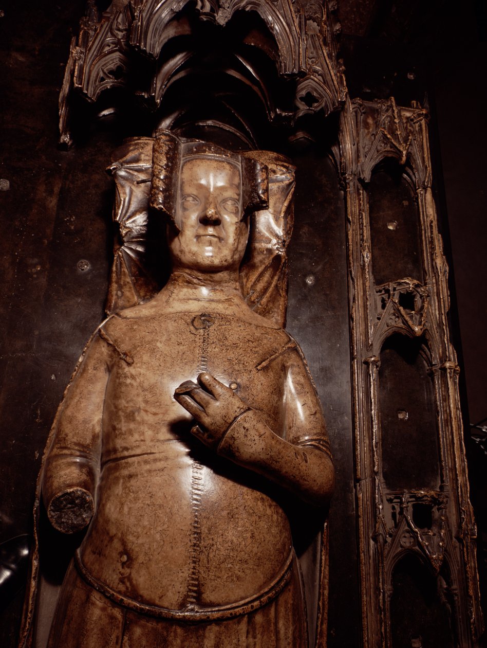 Wizerunek Filippy z Hainault (alabaster) autorstwa Jean de Liege