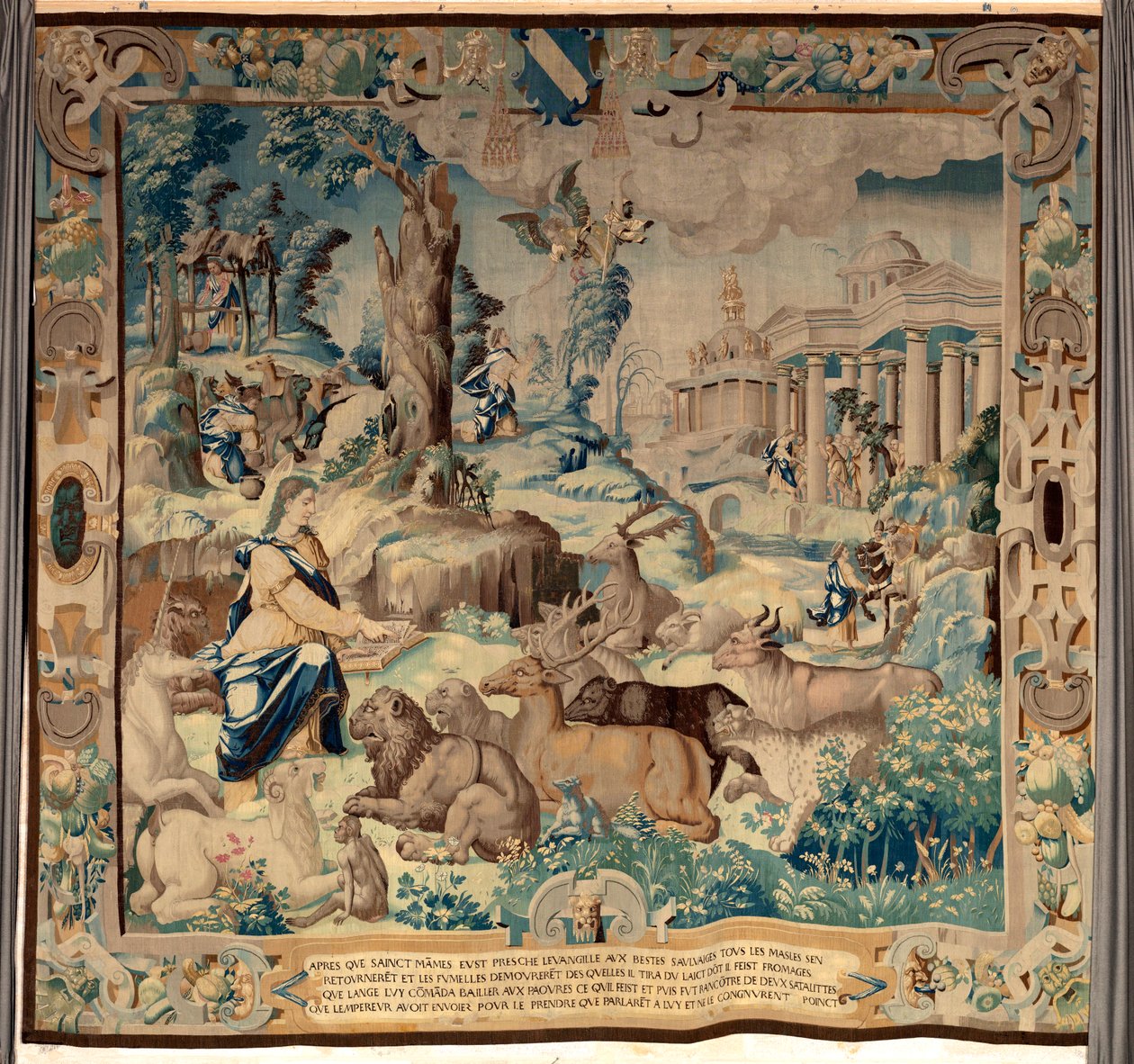 Legenda o Saint-Mammes (gobelin) autorstwa Jean the Elder Cousin