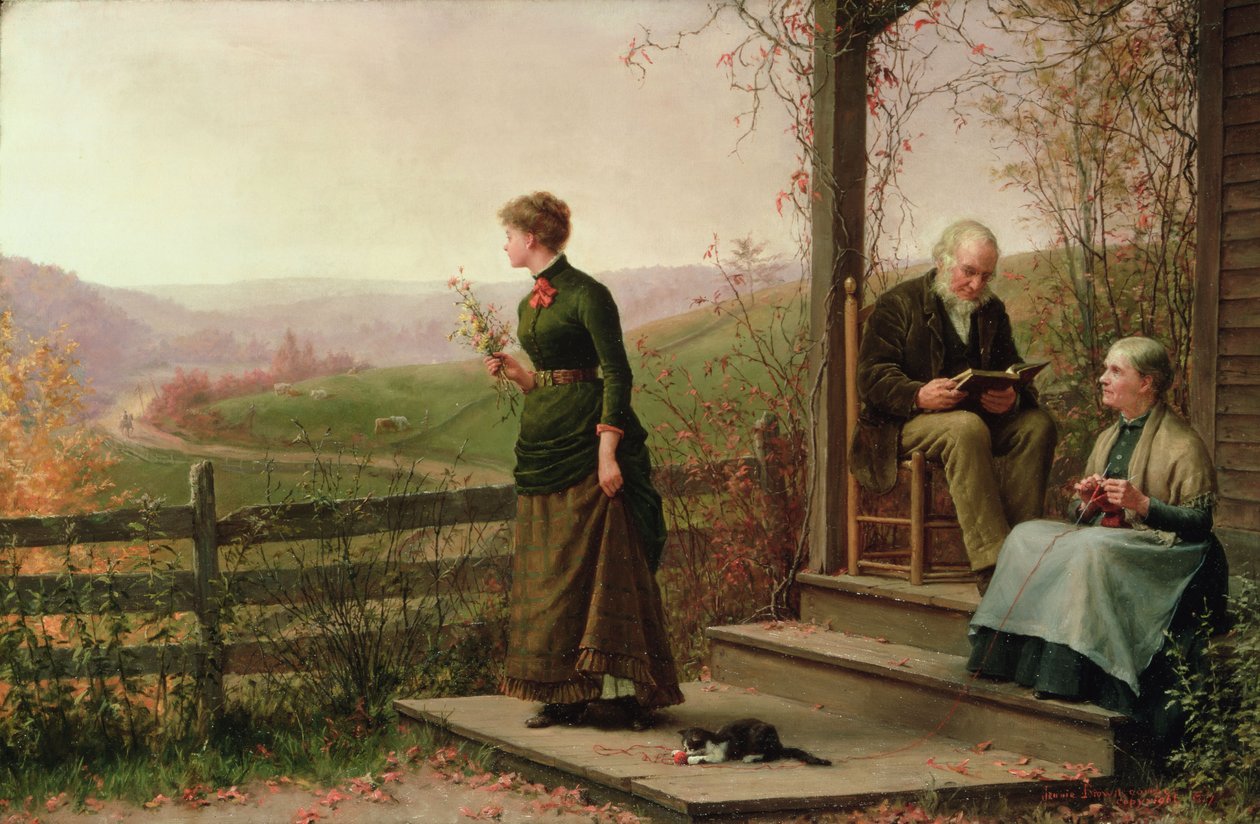 Młody sen miłości autorstwa Jennie Augusta Brownscombe