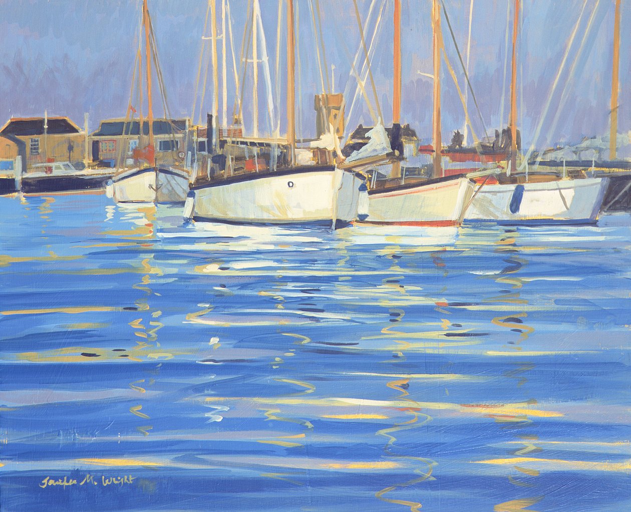 Wyspa Wight Old Gaffers, 2000 autorstwa Jennifer Wright
