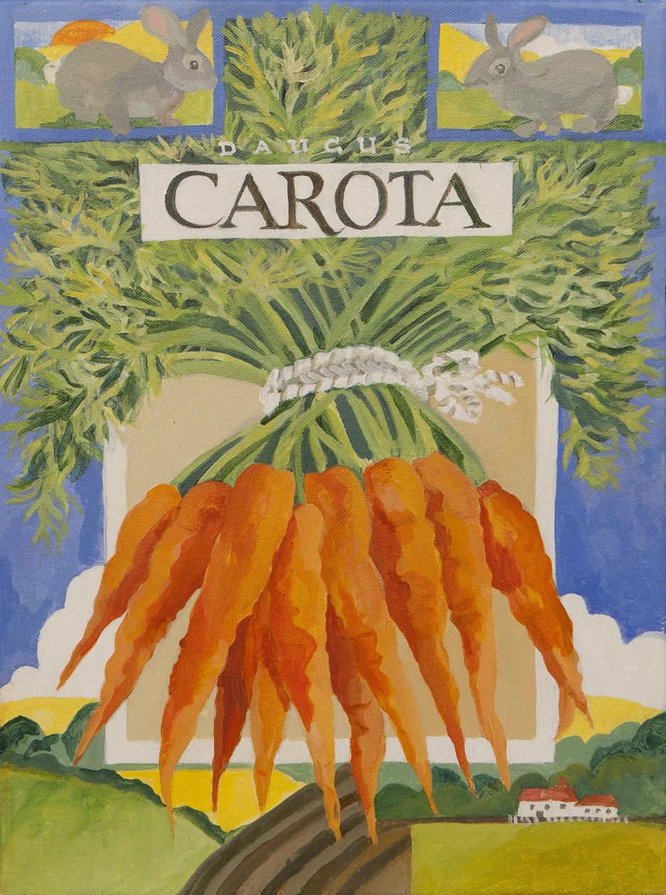 Carota, marchew (akryl) autorstwa Jennifer Abbott