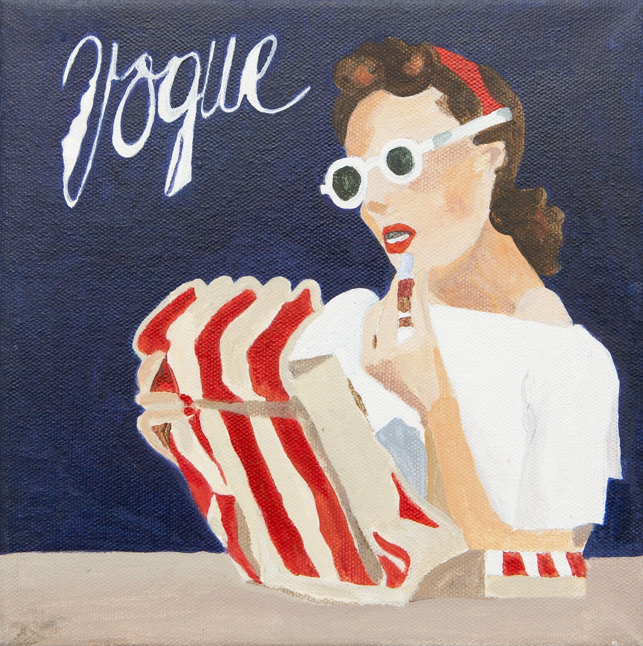 Okładka Vogue (akryl) autorstwa Jennifer Abbott