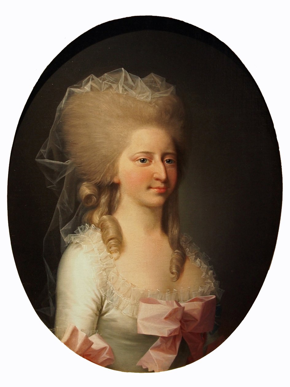 Portret Ludwiki Augusty Duńskiej autorstwa Jens Juel