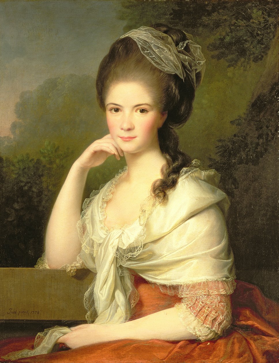 Portret kobiety autorstwa Jens Juel
