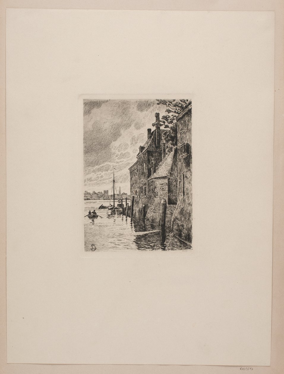 Stare domy w Dordrecht autorstwa Jensen