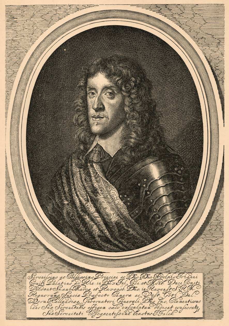 Adolf Johan z Pfalz-Zweibrücken autorstwa Jeremias Falck