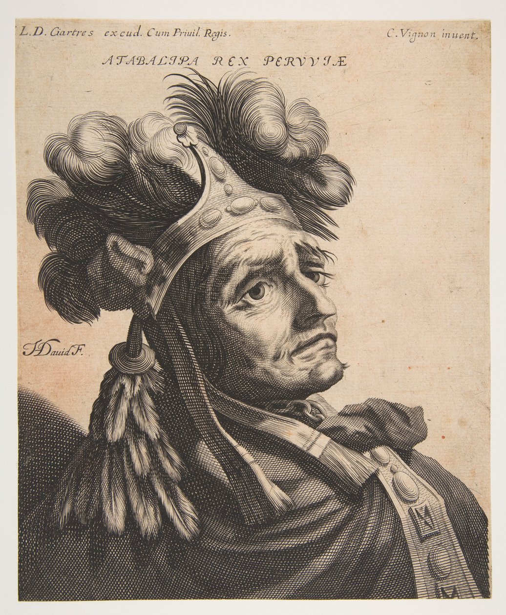 Atabalipa, król Peru, ca. 1634-37. autorstwa Jerôme David