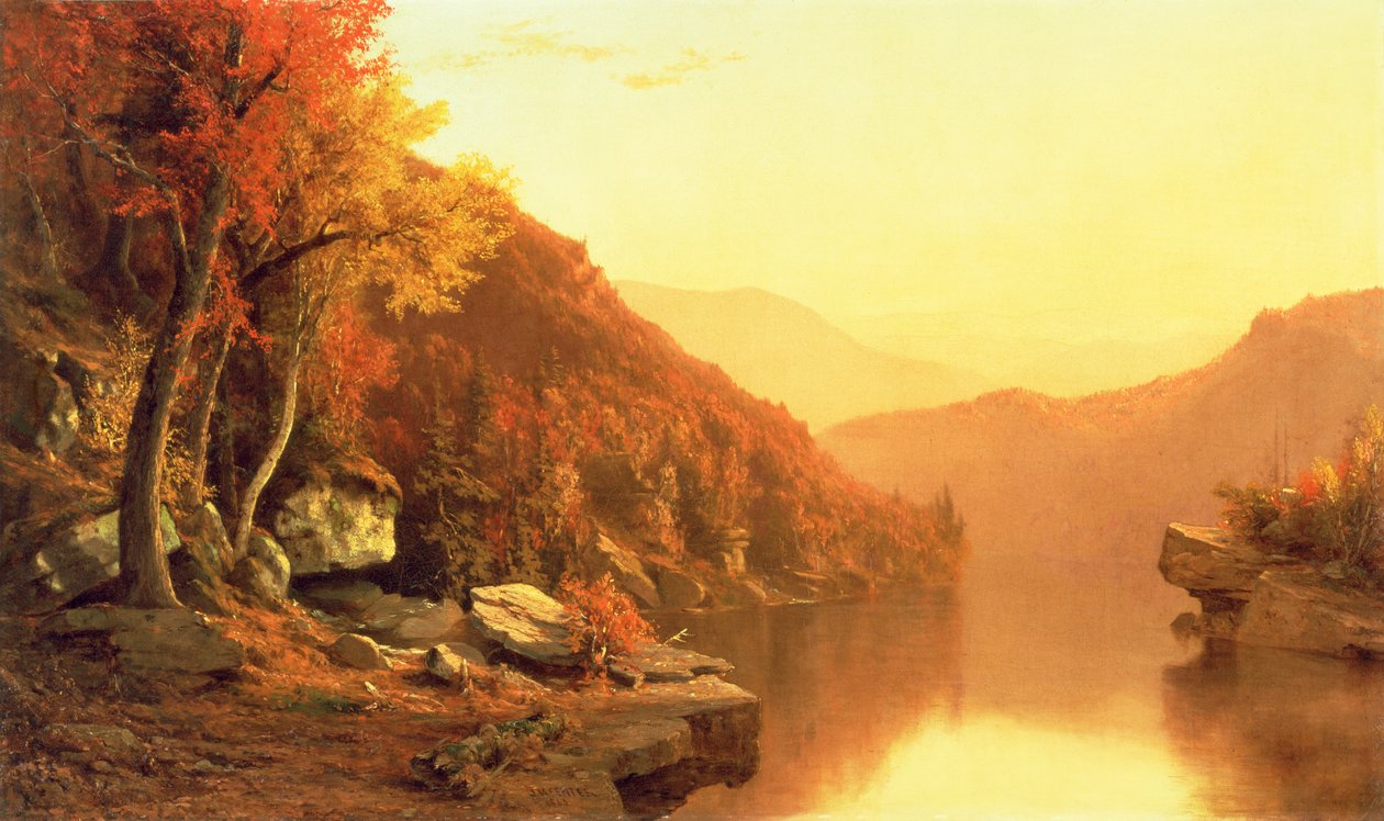 Góry Shawangunk, jesień, 1863 autorstwa Jervis McEntee