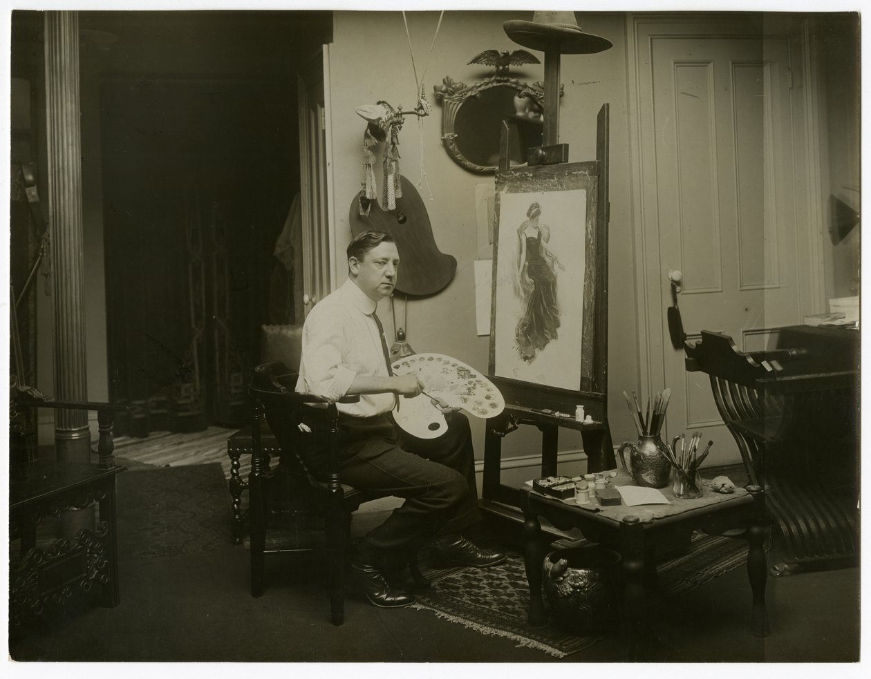 Harrison Fisher, c.1905-11 (zdjęcie żelatynowo-srebrowe) autorstwa Jessie Tarbox Beals