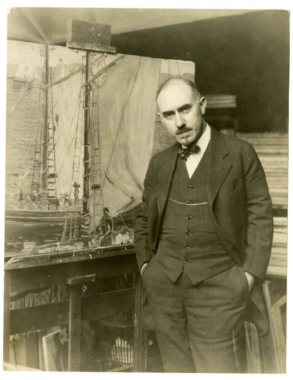 Jonas Kłamstwo, artysta, 1905 autorstwa Jessie Tarbox Beals
