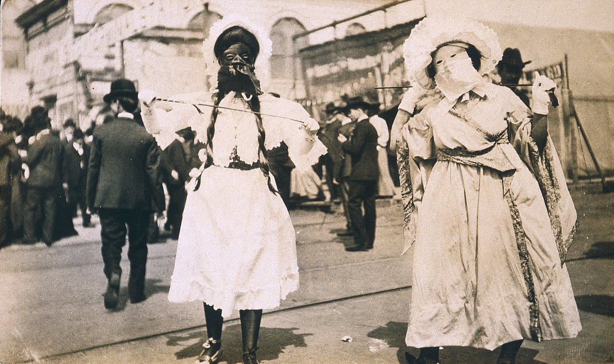 Nowy Orlean, Mardi Gras, ok. 1905 autorstwa Jessie Tarbox Beals