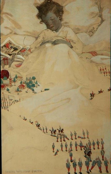 Kraina Kołdry (kolor lito) autorstwa Jessie Willcox Smith