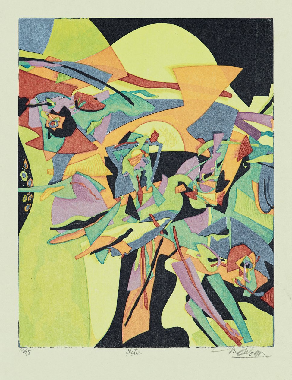 Clytie, 2013 (drzeworyt) autorstwa Jim Monson