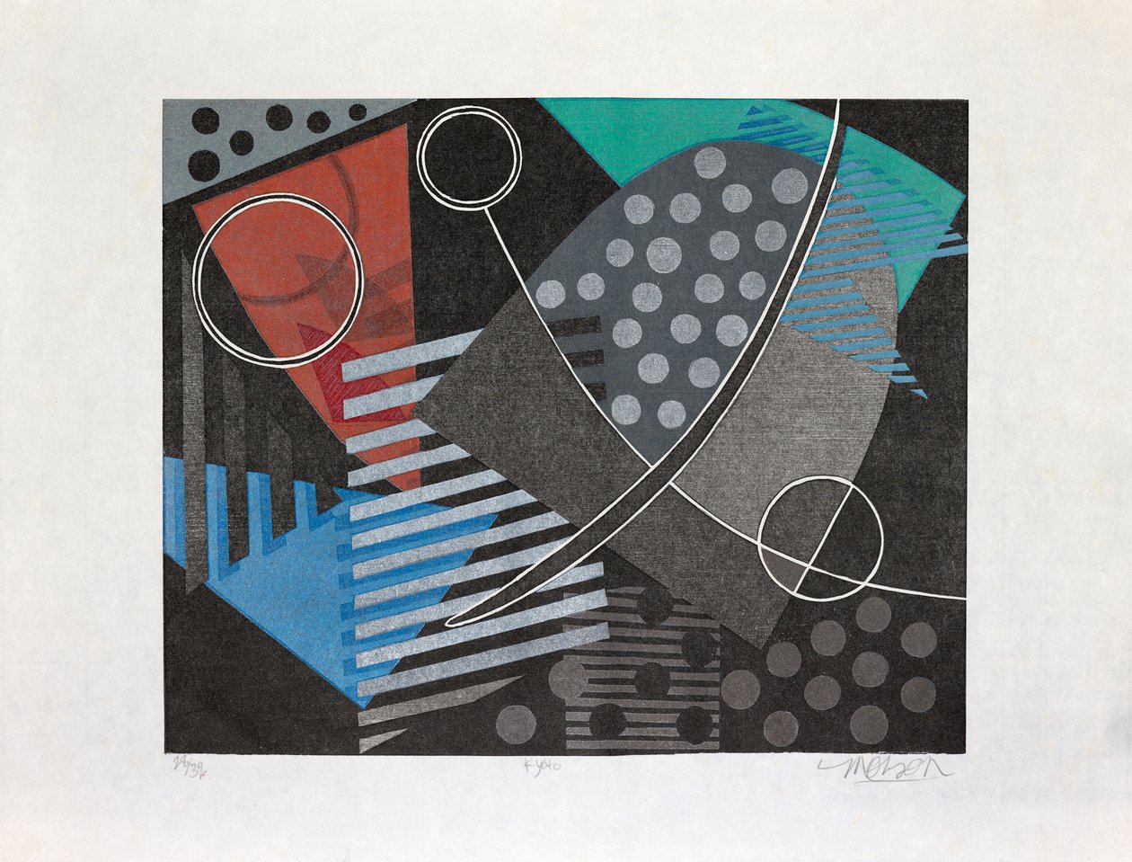 Kioto, 2017 (drzeworyt) autorstwa Jim Monson