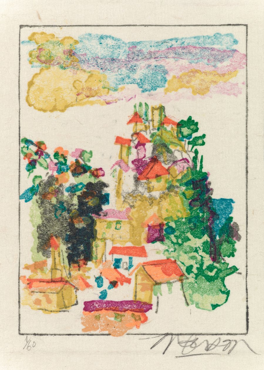Petit Tourrette, 2009 (drzeworyt) autorstwa Jim Monson