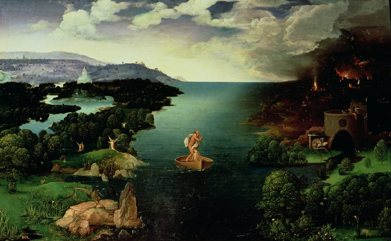 Charon przekraczający rzekę Styks, 1515-24 autorstwa Joachim Patinir
